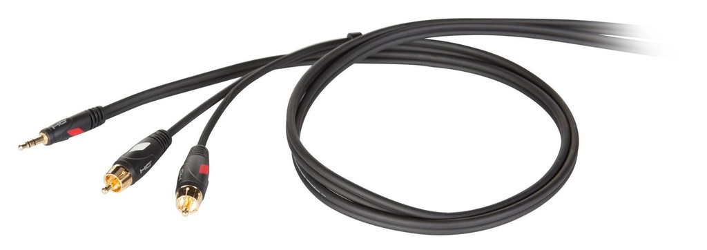 [4681] Proel DHG520LU3 Cavo professionale connettori Jack 3.5mm Stereo a 2 x RCA 3mt
