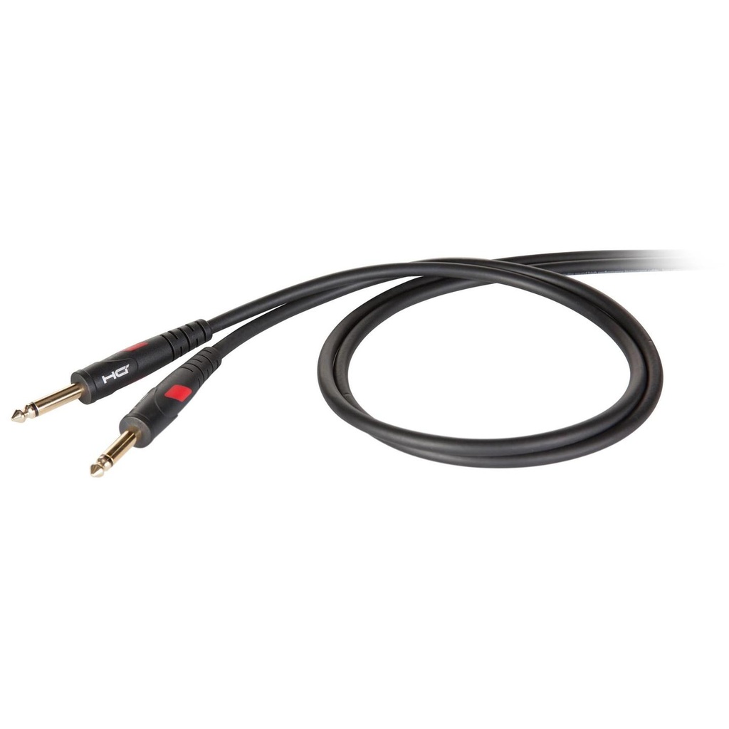 [7638] Proel DHG100LU1 Cavo Die Hard Gold Jack 6.3mm Mono a Jack 6.3mm Mono 1mt, Nero