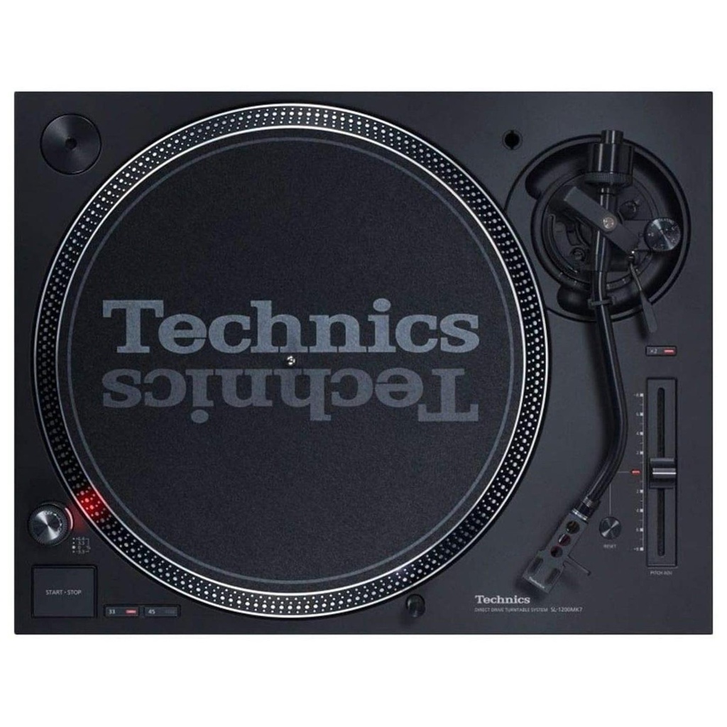 [10069] Technics SL-1210MK7 Black Giradischi Professionale trazione diretta per Dj, Nero