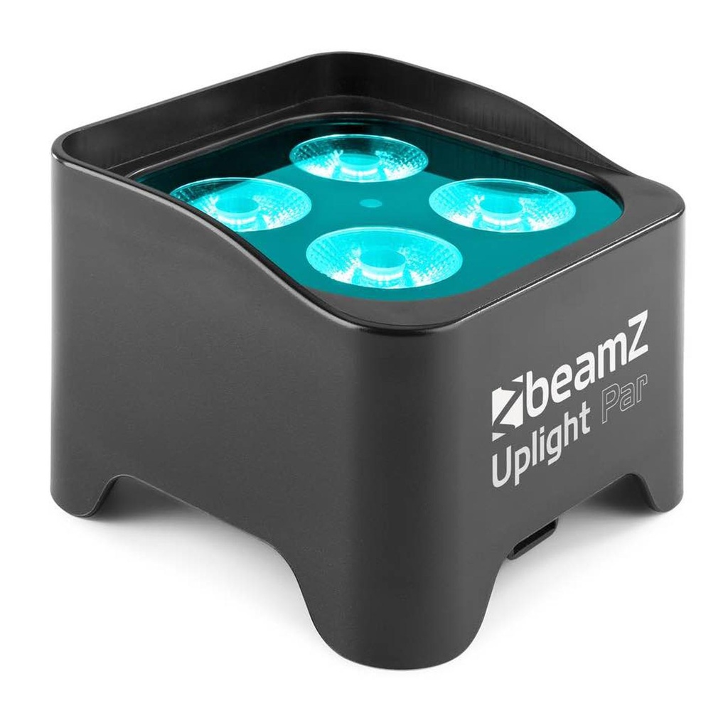 [10067] Beamz BBP90 Uplight Par 4x4W 4in1 Led RGB-UV a batteria e comando IR e DMX