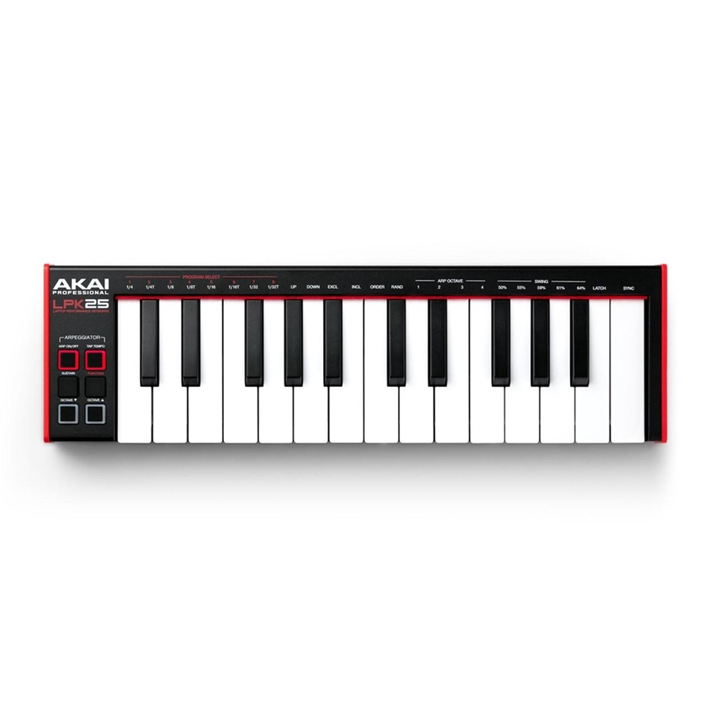 [9631] Akai LPK25 MKII Mini Tastiera Controller USB e Midi a 25 Tasti sensibili