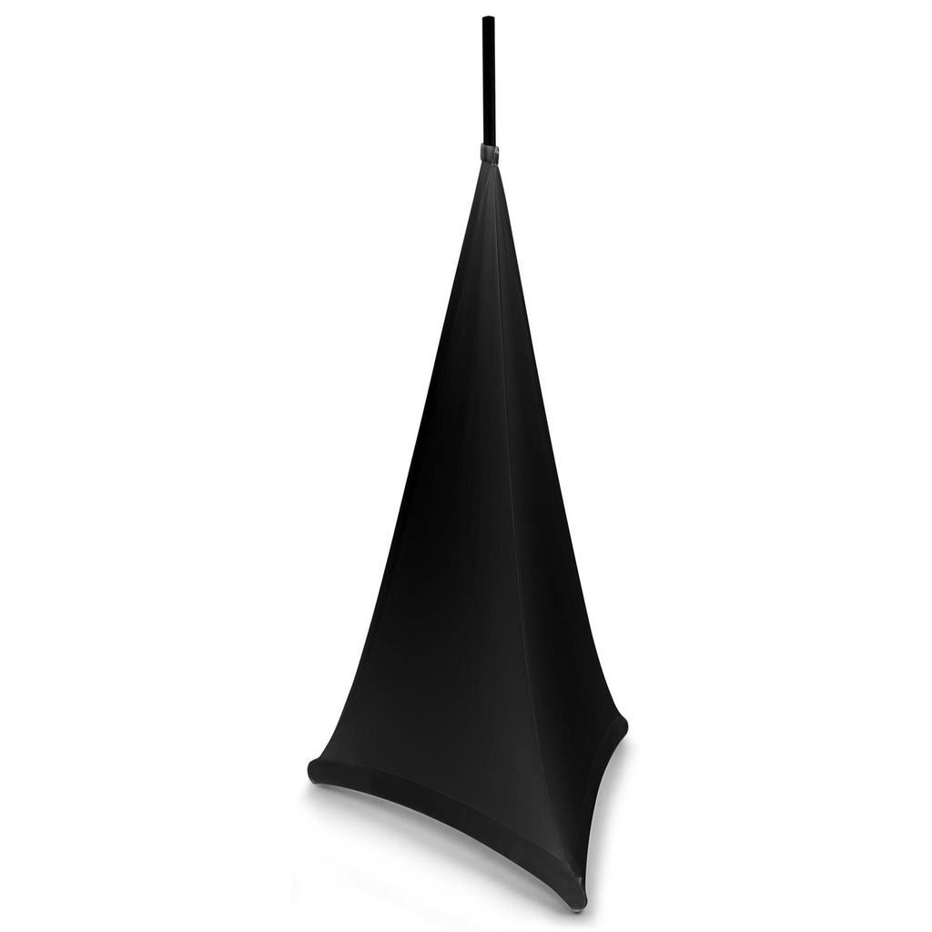 [10054] Vonyx LSS12B Lycra StandSleeve Copertura per stativi per diffusori 1,2m Nero