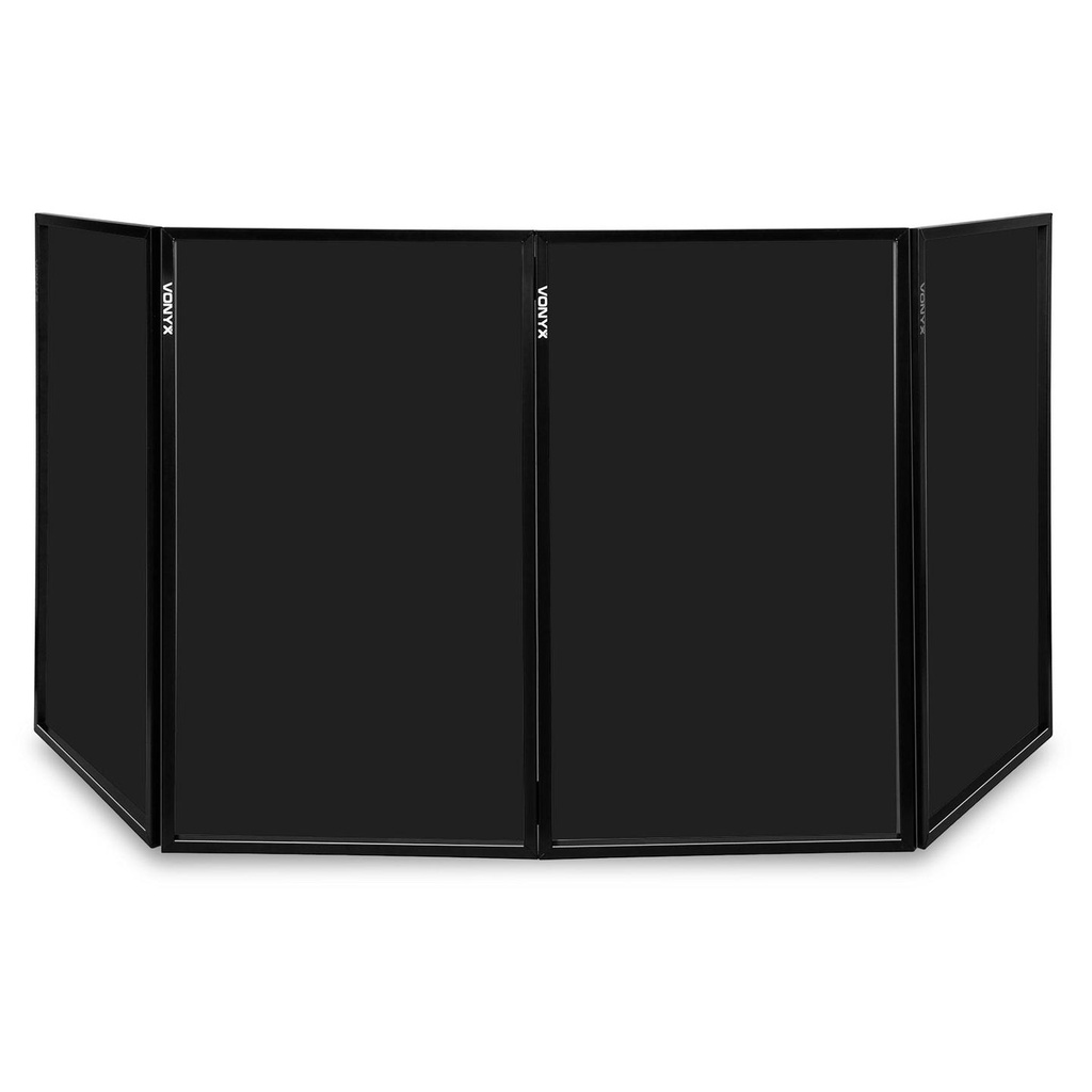 [10037] Vonyx DB2 Foldable Dj Screen Pannello Schermo x illuminazione banco Dj, Nero