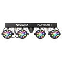 Beamz PartyBar3 Barra d'illuminazione 4PAR 9x1W RGB MagicBall DMX IR + treppiedi