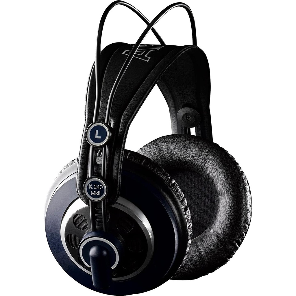 [9991] AKG K240 MKII Cuffia monitor professionale da studio con cavo, semi aperte, Nero