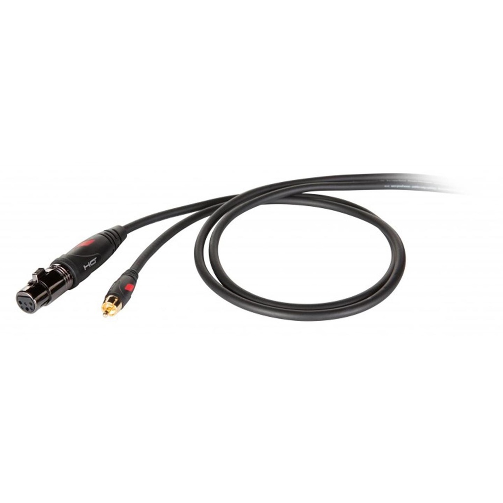 [6804] Proel DHG580LU18 Cavo audio professionale Cannon XLR 3F Femmina a RCA da 1,8mt