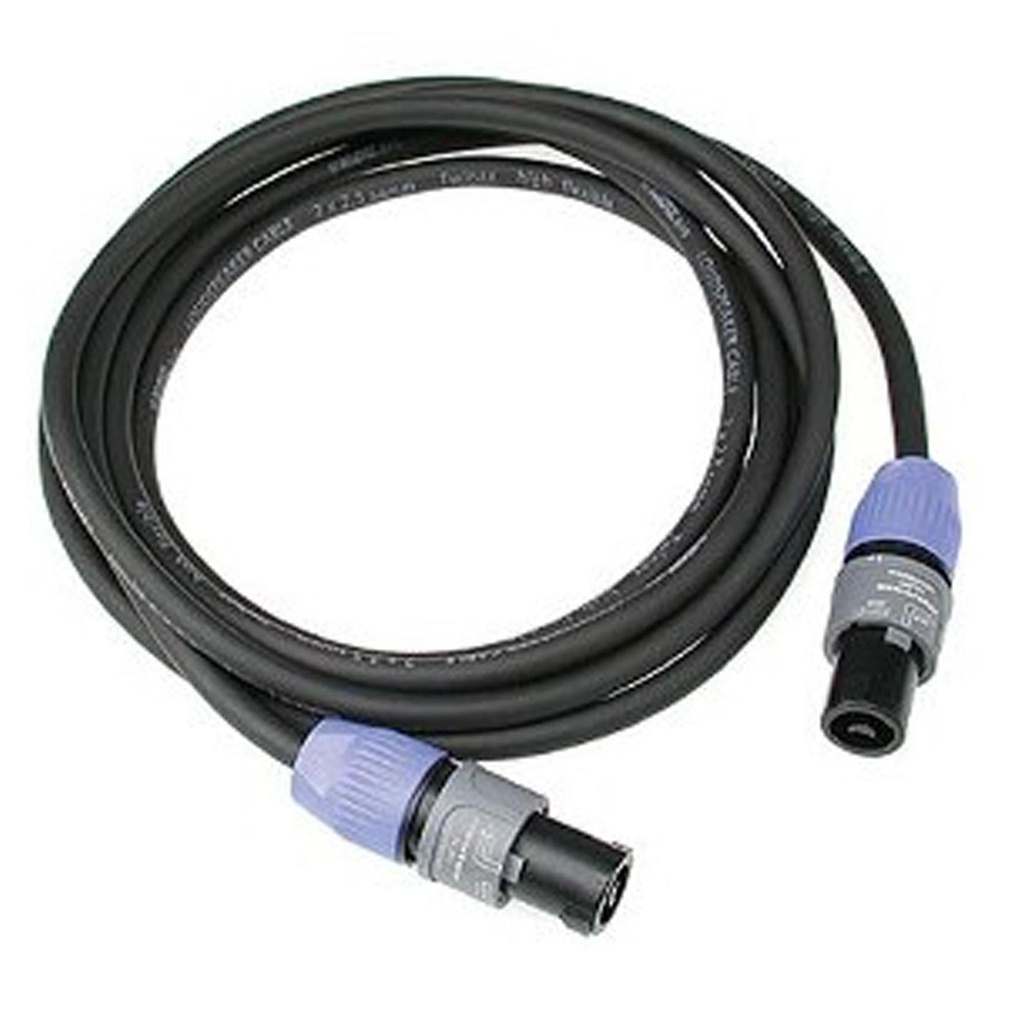[9864] Proel DHX360LU20 Cavo audio professionale 2P SPEAKON a 2P SPEAKON da 20mt, Nero