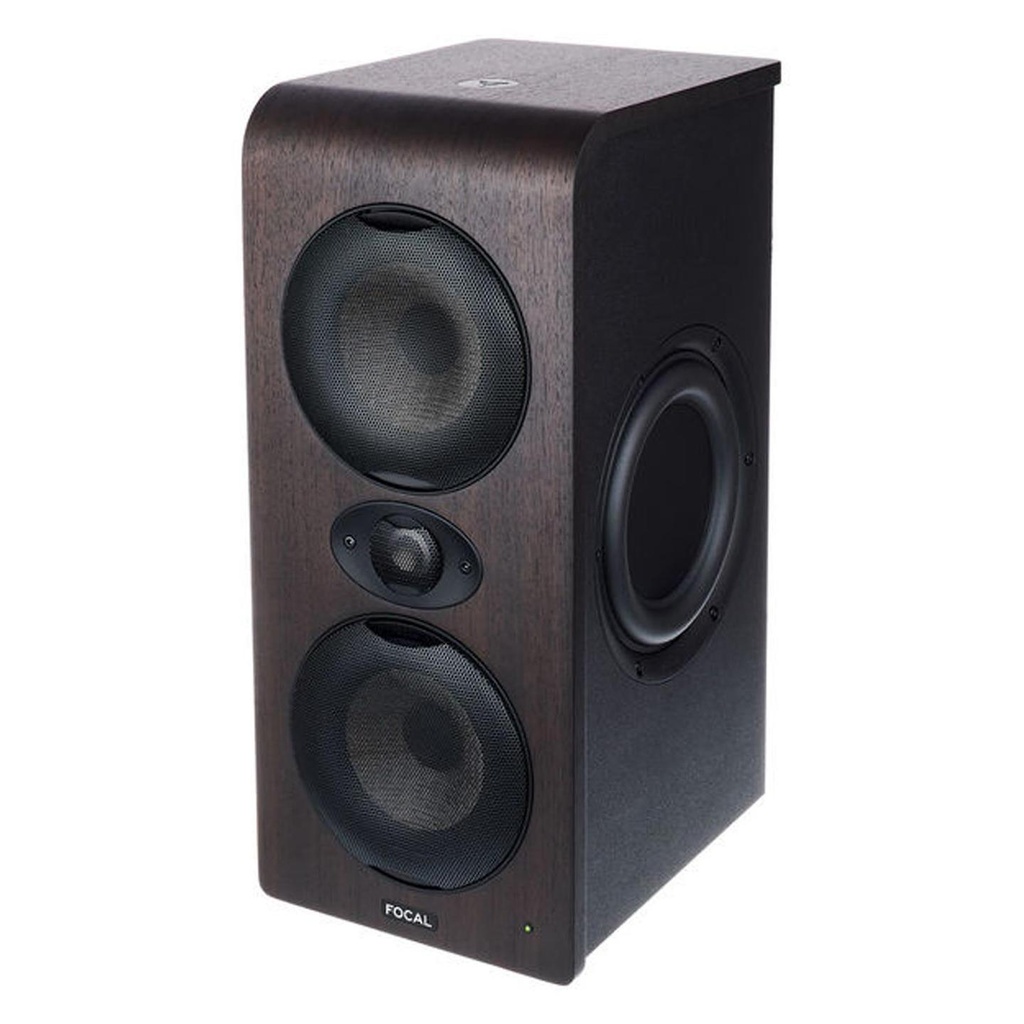 [9765] Focal Shape Twin Dark Walnut Cassa Monitor Studio Attivo tri-amp. 2x5" 210W