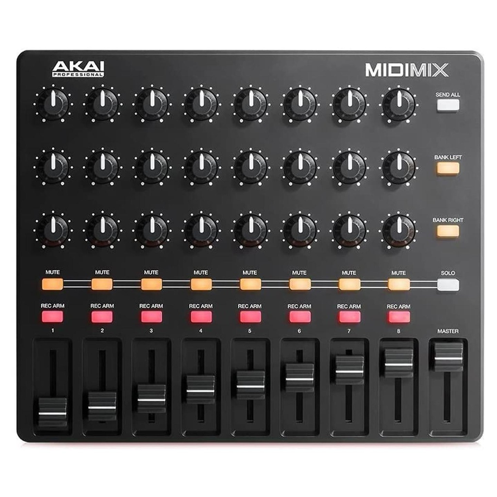 [7874] Akai MidiMix Mixer Controller Midi USB per Workstation Audio Digitali, Nero