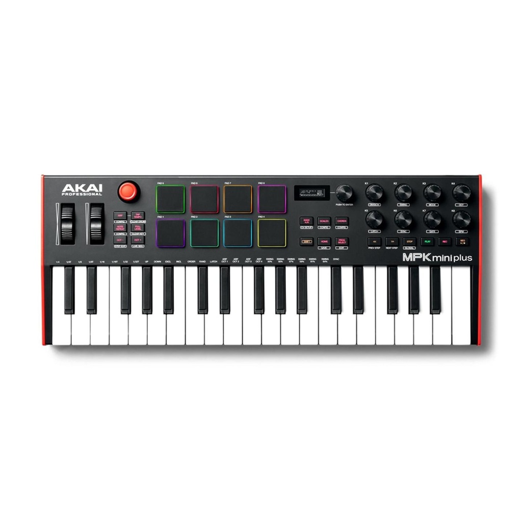 [9629] Akai MPK Mini Plus Mini Tastiera Controller a 37 Tasti USB MIDI a 8 Pad