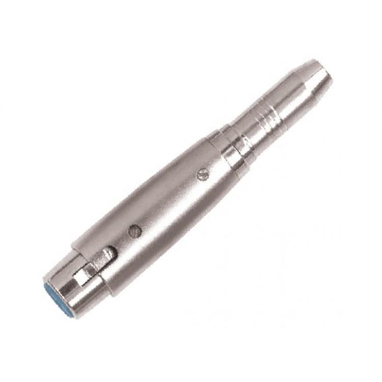 [4873] Proel AT310 Adattatore Audio in metallo XLR 3 poli F a presa jack mono 6.3 mm