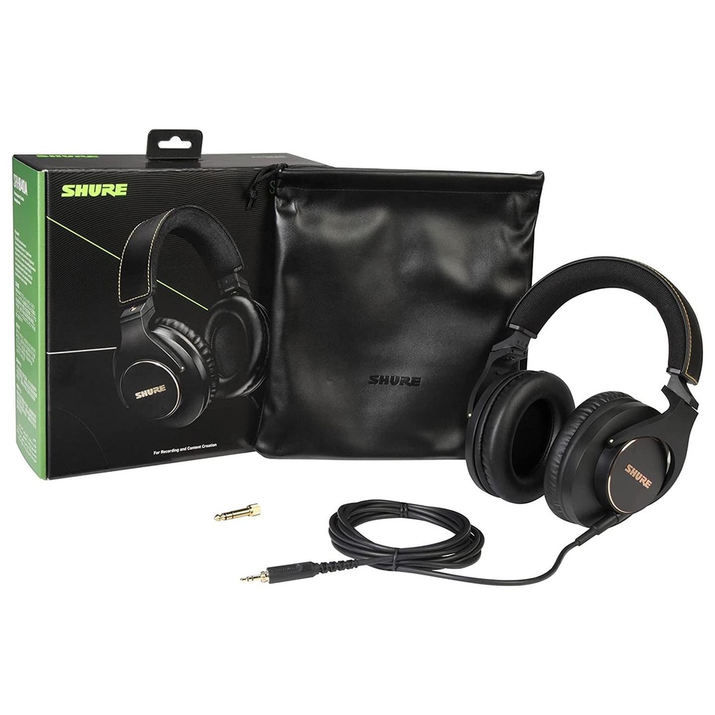 [9557] Shure SRH840A-EFS Cuffia Professionale per Monitoraggio audio da Studio, Nero