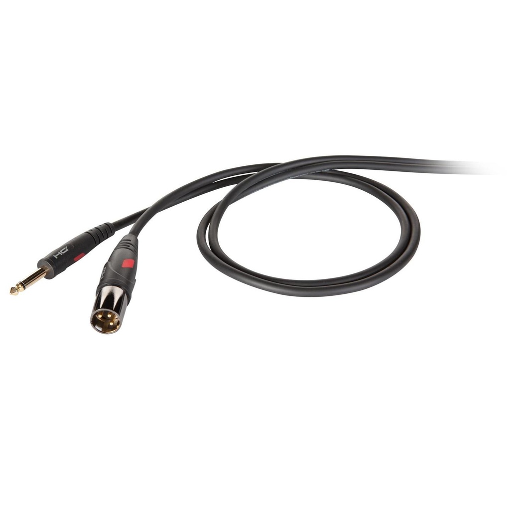 [9473] Proel DHG220LU10 Cavo sbilanciato Jack Mono 6.3mm a Cannon XLR 3P Maschio 10mt