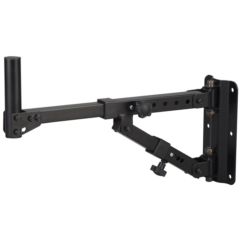 Proel KP595 Robusto supporto acciaio tubolare a parete x casse acustiche, Nero