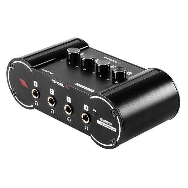 Proel HPAMP104 Amplificatore per cuffie a 4 canali