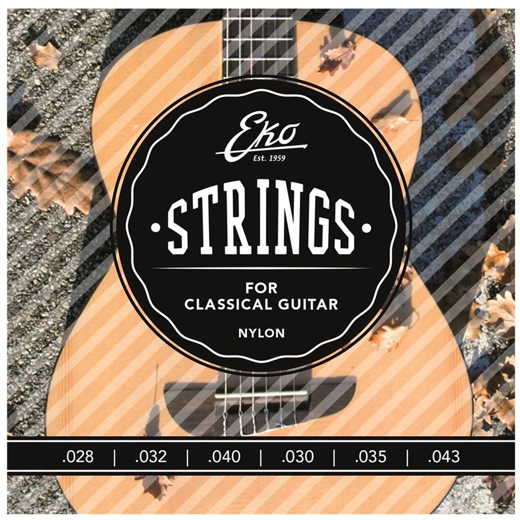 [8727] Eko Classic Set 28-43 16100404 Corde Classic per Chitarra Classica in Blister