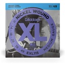 D'Addario EXL115 Medium Gauce Corde x Chitarra Elettrica in Nickel 11-49