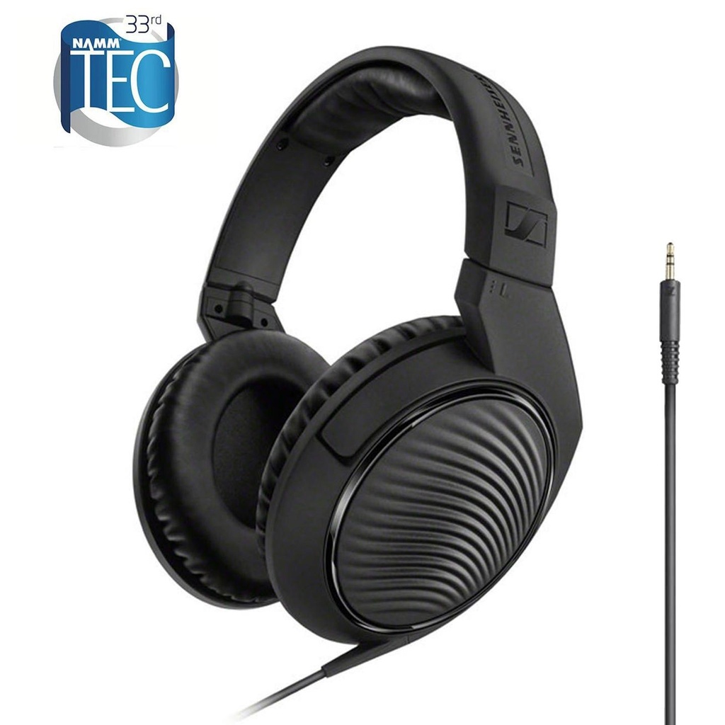 Sennheiser HD200 Pro Cuffia Stereo Chiusa Dinamica Professionale, Nero