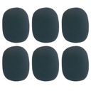 Proel WS6BK Set di numero 6 coperture universali in spugna nero per microfono