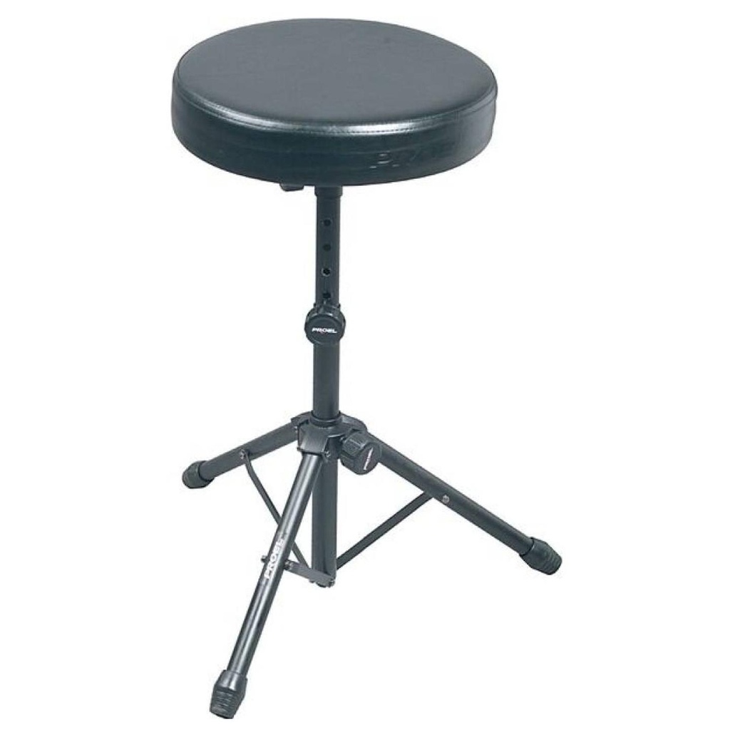 [3853] Proel SGB85BK Sgabello per musicista regolabile in altezza, Nero Opaco