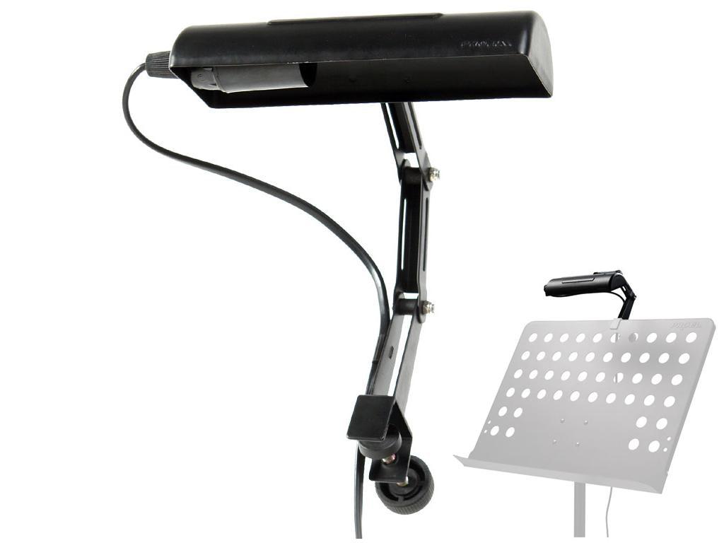 Proel RSM430N Portalampada singolo agganciabile ad ogni leggìo con cavo da 2mt.