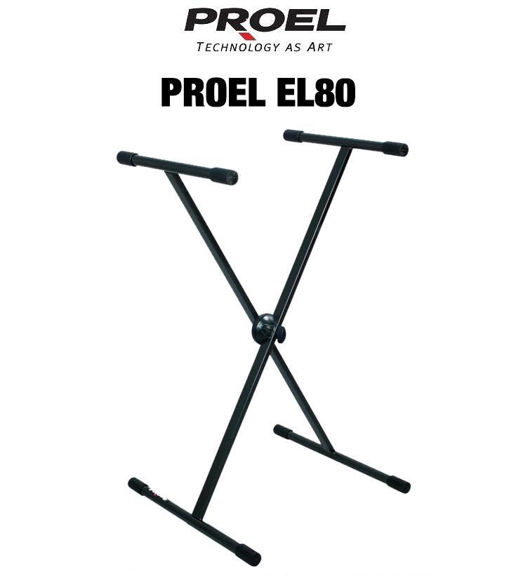 [3861] Proel EL80 Supporto per Tastiere Mixer Consolle DJ regolazione EASY LOCK