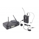 EIKON WM700H Microfono wireless archetto x karaoke canto live, Nero