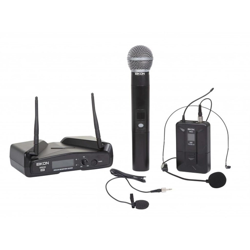 EIKON WM300KIT radiomicrofono UHF wireless ricevitore + archetto o Palmare