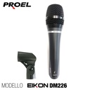 EIKON DM226 microfono palmare dinamico + custodia per karaoke voce canto