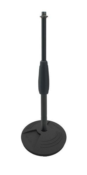 [4332] Proel DST130BK Supporto da tavolo x microfono base circolare in ghisa Nero Opaco