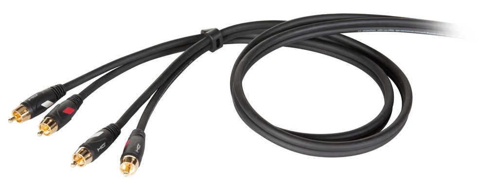[5126] Proel DHG505LU3 Cavo Professionale Stereo 2 spina RCA a 2 spina RCA 3 metri.