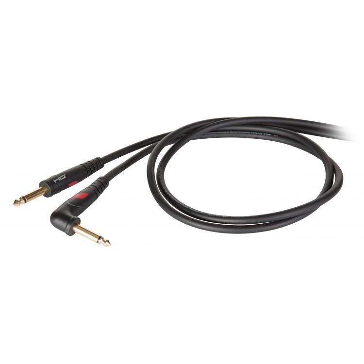 [4835] Proel DHG120LU5 Cavo audio jack mono 6.3 mm a jack mono 6.3 mm ad angolo 5mt.