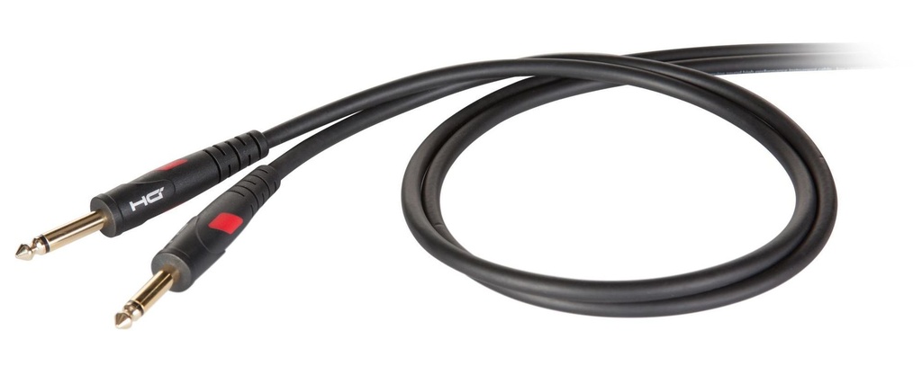 [7307] Proel DHG100LU2 Cavo Die Hard Gold Jack 6.3mm Mono a Jack 6.3mm Mono 2mt, Nero