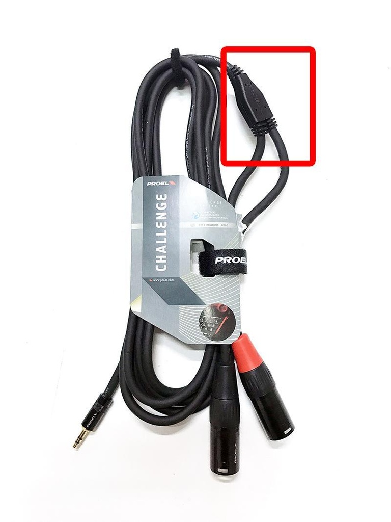 [4193] Proel CHLP320LU3 Cavo audio a "Y" con mini-jack Stereo a Cannon XLR 3P Maschio