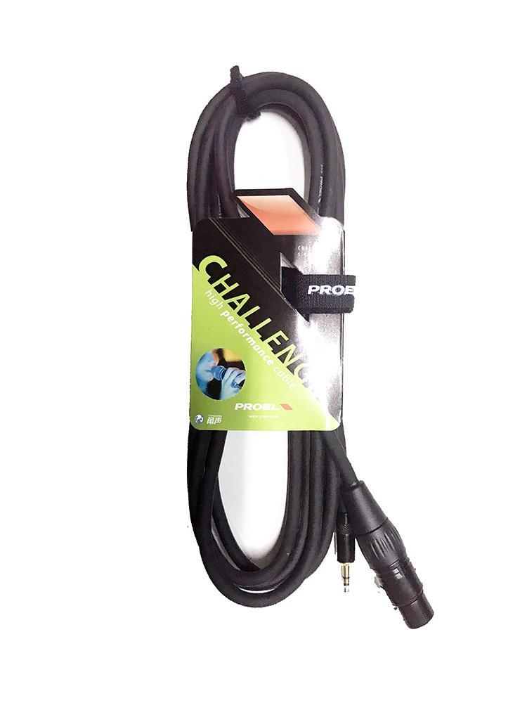 [5595] Proel CHLP280LU3 Cavo Professionale Jack Stereo 3.5mm a Cannon XLR 3P F 3mt.