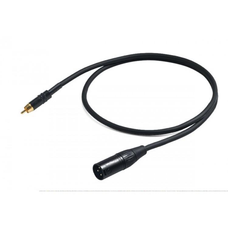 [4278] Proel CHLP260LU5 Cavo audio professionale ADAPTER Plug RCA a Cannon 3P XLR M 5mt
