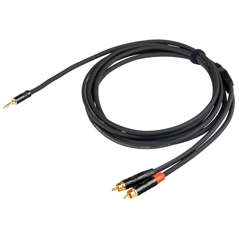 [4001] Proel CHLP215LU3 Cavo audio con nodo a Y Jack stereo 3.5mm a 2x spina RCA 3mt.