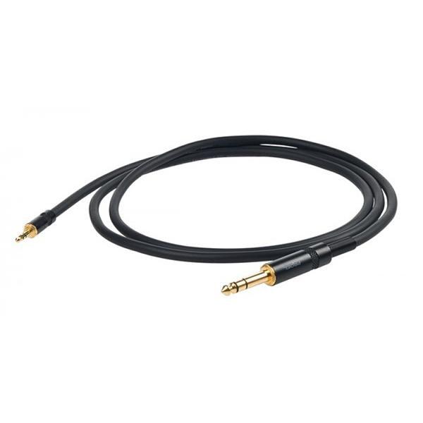 [4092] Proel CHLP185LU3 Cavo bilanciato jack Stereo 3.5 mm a jack 6.3 Stereo 3mt