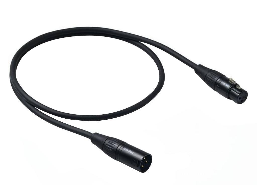 [3990] Proel CHL250LU1 Cavo Cannon XLR 3P M a Cannon XLR 3P F 1mt