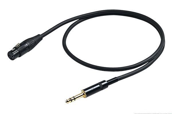 [3953] Proel CHL210LU5 Cavo Professionale Bilanciato Jack Stereo 6.3 a Cannon XLR F 5mt