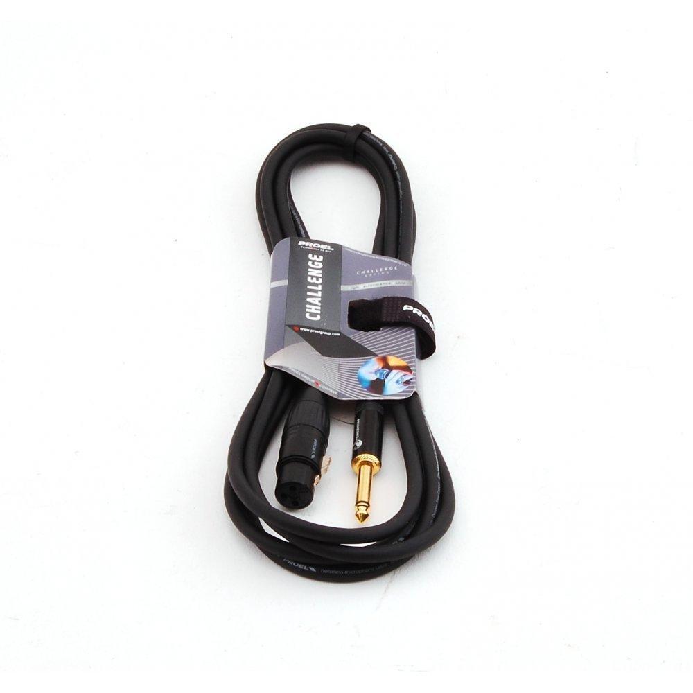 Proel CHL200LU10 Cavo Cannon sbilanciato XLR 3F F a jack Mono 6.3 mm 10mt