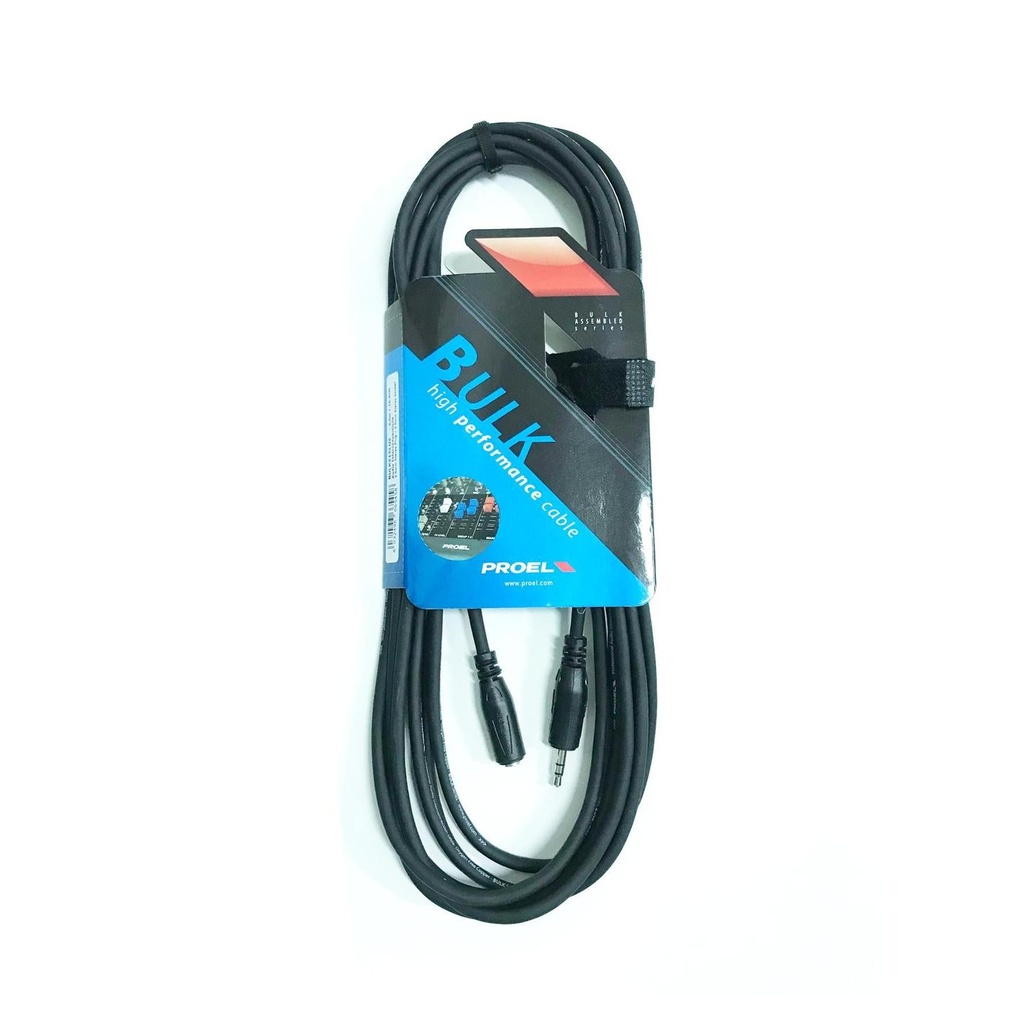 Proel BULK515LU5 Cavo prolunga audio Jack Stereo 3.5mm da Femmina a Maschio, 5mt