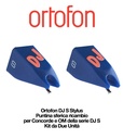 Ortofon DJ S Stylus Coppia Puntine stili stylus ricambio per testine ortofon