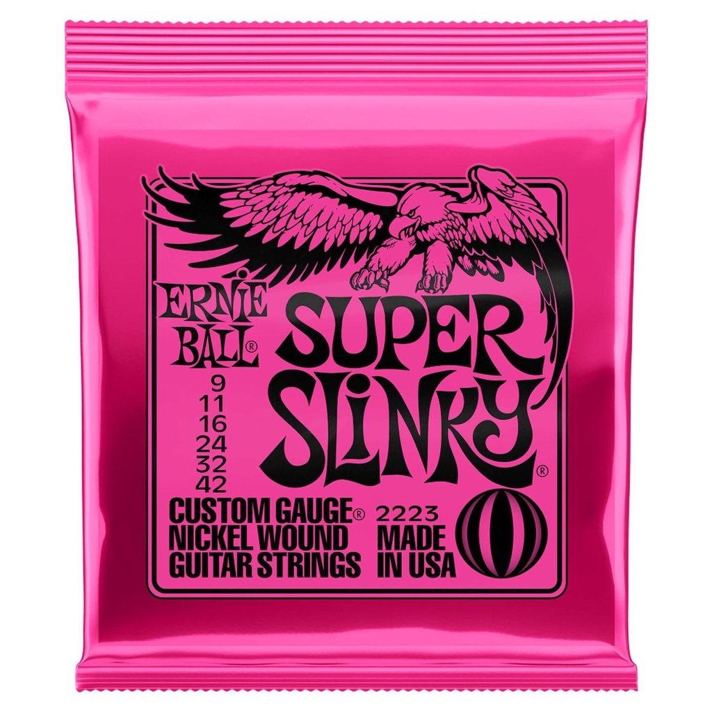 Ernie Ball 2223 Corde x Chitarra Elettrica Super Slinky Avvolgimento in Nichel
